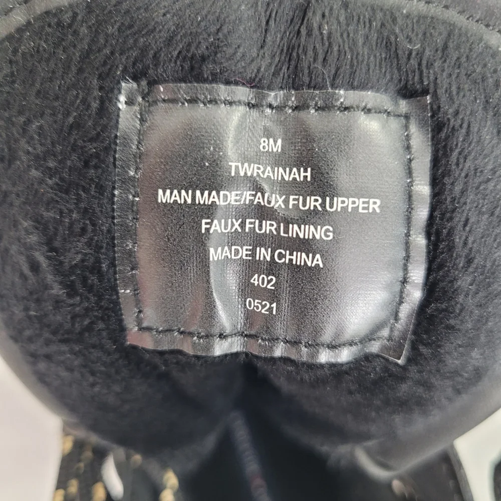 NWOT Tommy Hilfiger Rainah Duck Booties- Black- Size 8 M (Medium) - - Picture 7 of 9